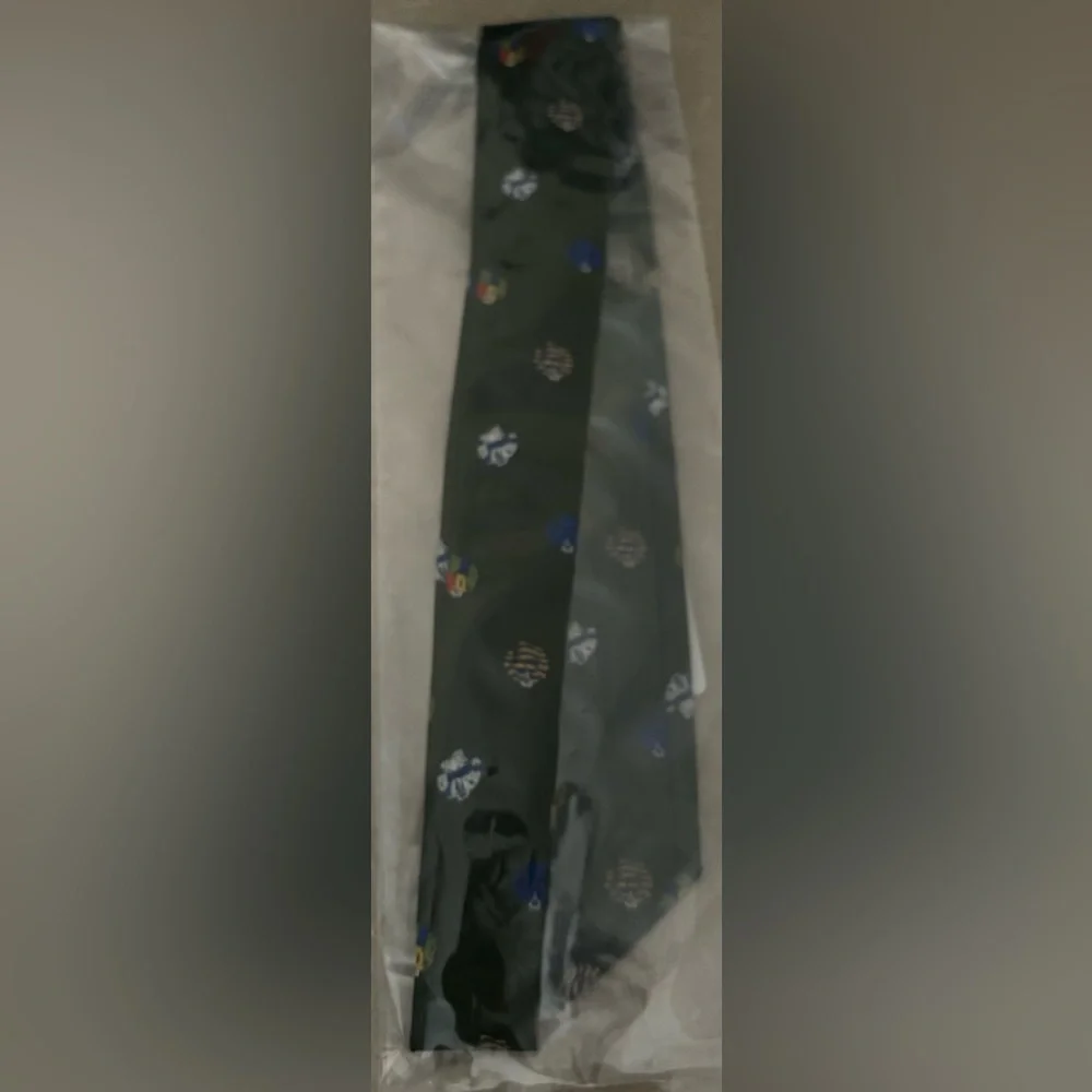New J.Crew English silk tie in rugby pattern green preppy academia office sporty